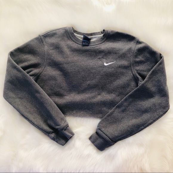 Nike Tops - Nike Check Athletic Gray Cop Top Sweater